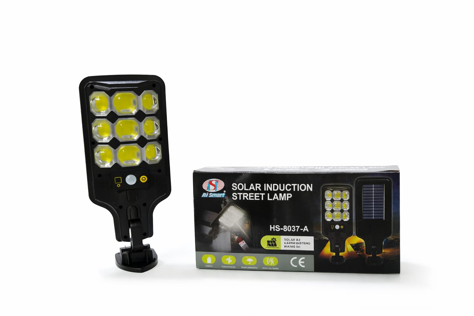 Solare LED-Straßenleuchte mit Bewegungsmelder